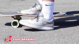 Longboarding 101  How to Stop Foot Breaking Advanced Carving Coleman Slide [upl. by Etiragram]