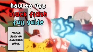 how to use black flash  full guide jujutsu shenanigans [upl. by Haelat619]