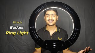 Best Budget 18inch Ring Light with Stand  Unboxing and Review [upl. by Akeinahs]