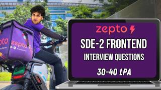 Zepto SDE2 Frontend Interview  CTC  3040 LPA  3 Rounds [upl. by Cruz741]