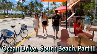 Ocean Drive South Beach Miami Part II Walking Tour April 2023 4K 60fps [upl. by Edi945]