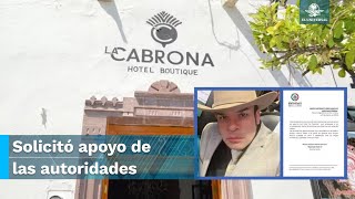 Diputado denuncia amenazas del CJNG y cierra su hotel en Jerez [upl. by Nanahs]