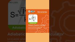 ⚡ Adiabatic Equation Calculator  Instalaciones eléctricas residenciales 💡 shorts [upl. by Narba]