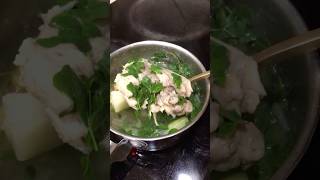 Chicken soup with chayote and moringa leaves shorts soup [upl. by Legim]