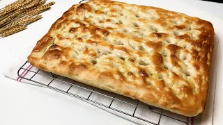 FOCACCIA GENOVESE  Senza impastare Ricetta Facile e Veloce [upl. by Berardo706]