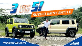 Suzuki Jimny 3 vs 5 door  Philkotse Reviews [upl. by Arakawa]