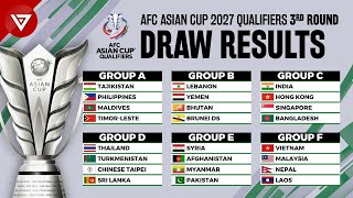 AFC ASIAN CUP 2027 QUALIFIERS GROUP DRAW RESULTS [upl. by Tav]