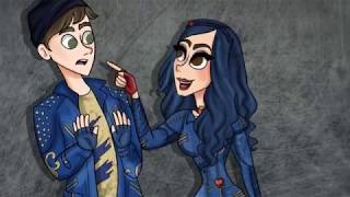 Chillin Like A Villain  Descendants 2  Fanart  Speedpaint [upl. by Aicekat397]