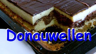 Donauwellen Kuchen mit Cremefüllung Rezept [upl. by Ailhad]