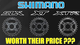 SHIMANO CRM SLX vs XT vs XTR CHAINRINGS  Are They Worth Their Price [upl. by Raphael]