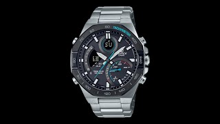 Casio Edifice  ECB950DB1AEF  Unboxing  Bluetooth  Solar  quotTiffanyquot Color [upl. by Ahsas]