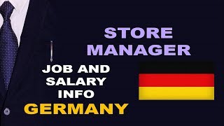 Store manager Salary in Germany  Jobs and Wages in Germany [upl. by Manara722]