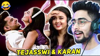 Tejasswi Prakash and Karan Kundrra VM Reaction Chanpreet Chahal [upl. by Anayd289]