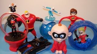 McDONALDS THE INCREDIBLES FULL SET COLLECTION 18 VIDEO REVIEW [upl. by Enicar]