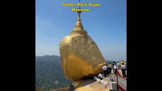 Remarkable Golden Rock Myanmar youtube youtubeshorts shorts [upl. by Tija]