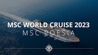 MSC World Cruise 2023 on board MSC Poesia [upl. by Htaeh]