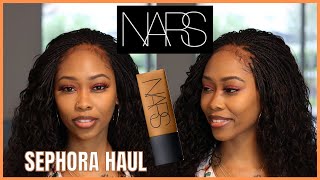 Sephora Haul  NARS Soft Matte Foundation Moorea GRWM [upl. by Ettezus]