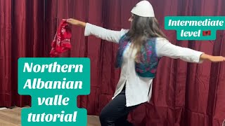 Northern Albanian valle dance tutorial dancewithelvana northernalbaniandance Albanianfolkdance [upl. by Samson]