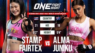 INSANE Striking Display From Stamp Fairtex amp Alma Juniku 🤩🔥 [upl. by Reldnahc860]