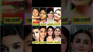 Alia bhatt start age youtubeshorts bollywood [upl. by Ydasahc]