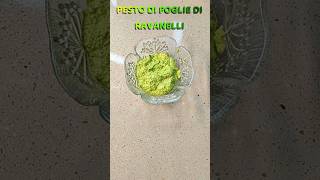 PESTO CON FOGLIE DI RAVANELLO cucinamediterranea shorts cucinamediterranea ricette e [upl. by Levine]