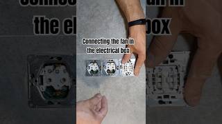 Connecting the fan in the electrical boxshorts [upl. by Meredi]