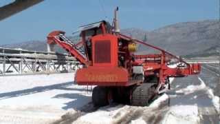 Salt harvesting in Messolonghi Greece [upl. by Dunton]