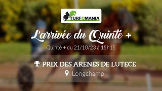 Turfomania Arrivée quinté du Samedi 21 Octobre 2023 [upl. by Arda213]