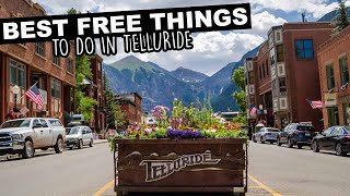 Best FREE Things To Do In Telluride Colorado  Tips For Parking Transportation amp Must See History [upl. by Alleuol]