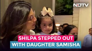 Shilpa Shettys Day Out With Daughter Samisha [upl. by Aselehc]