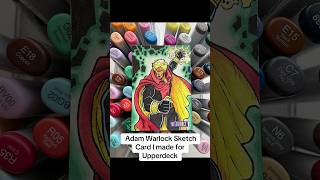 Adam Warlock Artist Sketch Card marvel adamwarlock [upl. by Pelagia]