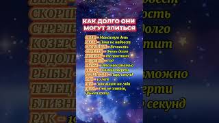 Как долго знаки зодиака могут злиться astrology гороскоп астрология знакизодиака [upl. by Moffit7]