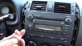 2003 to 2008 toyota corolla how to inter radio code [upl. by Sreip133]