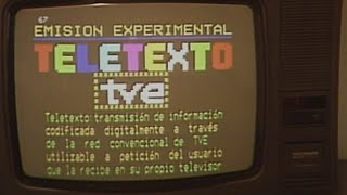 La llegada del TELETEXTO a Televisión Española [upl. by Harlin146]