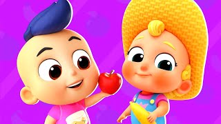 Apples and Bananas Song For Kids Nursery Rhymes and Baby Song [upl. by Eniamert]