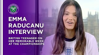 Emma Raducanu PostChampionships Interview  Wimbledon 2021 [upl. by Hamachi]