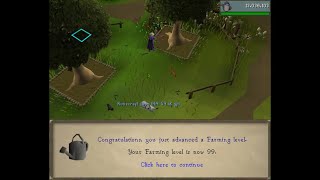 Keeping untrimmed cape  OSRS 99 farming [upl. by Ahsirk]