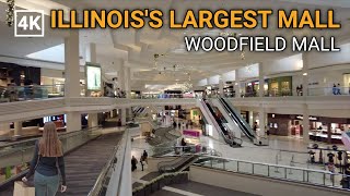 Largest Shopping Mall in CHICAGO Illinois  Woodfield Mall Schaumburg IL Walking Tour 4k 60fps [upl. by Aisats]