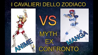 SAINT SEIYA  I CAVALIERI DELLO ZODIACO  CONFRONTO MYTH EX MANGA VS ANIME [upl. by Gnagflow]