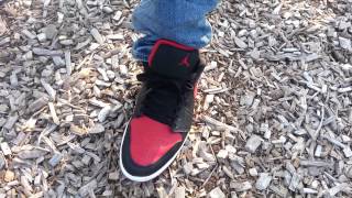 Air Jordan 1 Bred Phat Low on feet [upl. by Uahsoj]