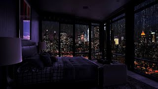 The Sound of Rain for Sleep  Sleeping in a Million Dollar Apartment in NY  Rain Sleep ASMR [upl. by Malvie942]