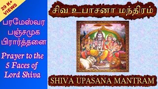 SHIVA UPASANA MANTRAM WITH TAMILENGLISH LYRICS [upl. by Akehsal]