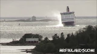 Hard Wind Dont Stop Viking Grace amp Amorella 17 09 2020 Åland Mariehamn [upl. by Shayn820]