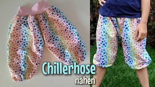 Chillerhose  Nähanleitung OHNE Schnittmuster  Für Anfänger  Nähtinchen [upl. by Adiazteb]