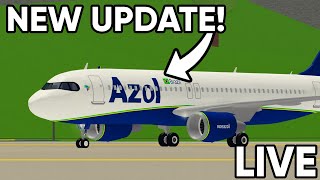 New A320 PTFS Update LIVE Roblox [upl. by Walton]