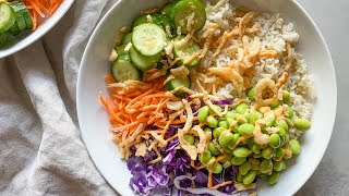 15minute Deconstructed Sushi Bowl Recipe [upl. by Siaht]