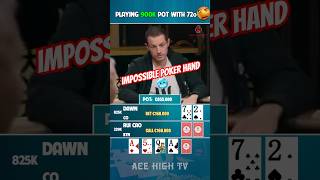 Craziest poker hand youve ever seen 🥶 poker pokerhighlights [upl. by Acina]