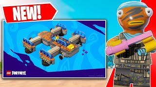 New Vehicles amp Boats Revealed by LEGO Fortnite Early Build Gameplay [upl. by Nilde]