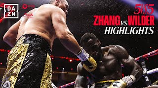 BRUTAL KO  Zhilei Zhang vs Deontay Wilder Highlights Queensberry vs Matchroom  Riyadh Season [upl. by Jordan]