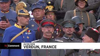 France  Verdun se souvient de la Première Guerre mondiale [upl. by Ativoj]